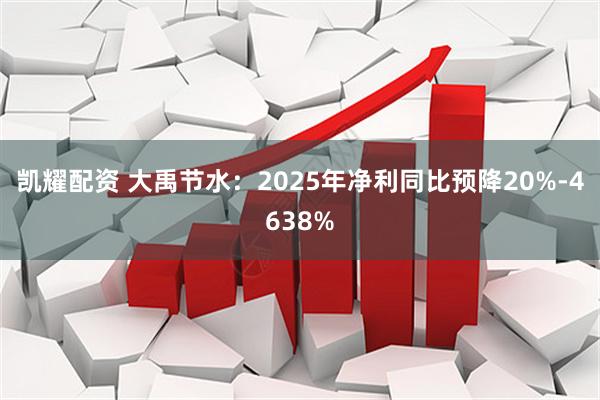 凯耀配资 大禹节水：2025年净利同比预降20%-4638%